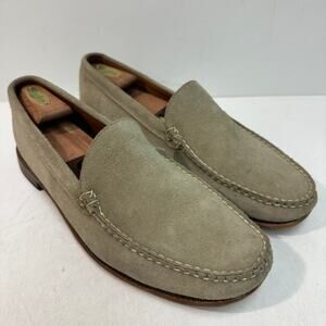 NEW HEELS Rancourt & Co. Naples Venetian Loafer Moc Suede Tan Made in USA 13